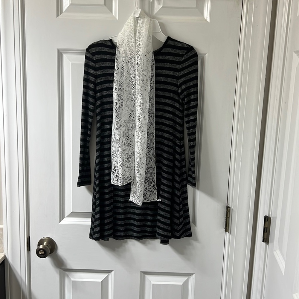 Black and silver dress for girls